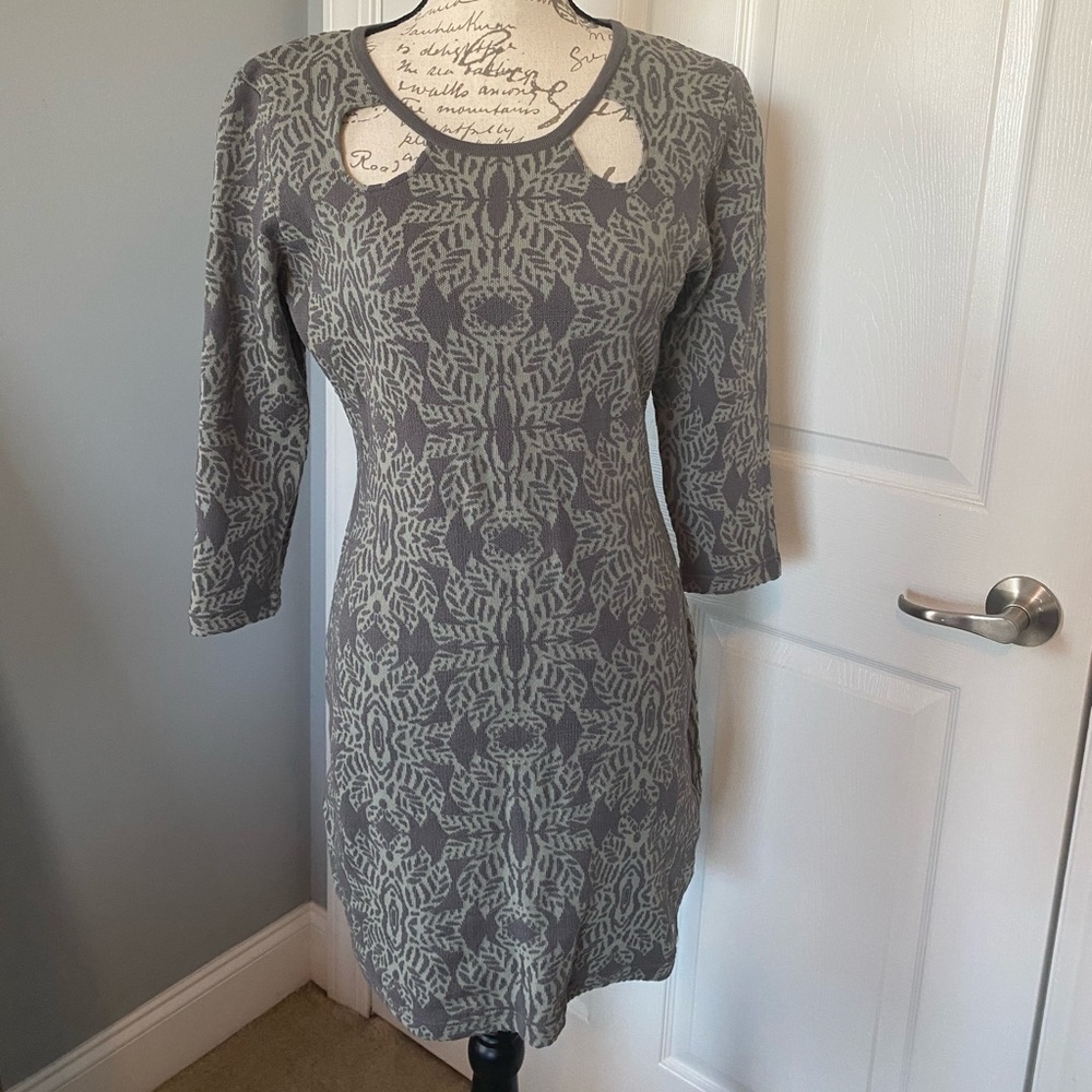 Rip Curl Bluish Gray Sweater Dress, Large